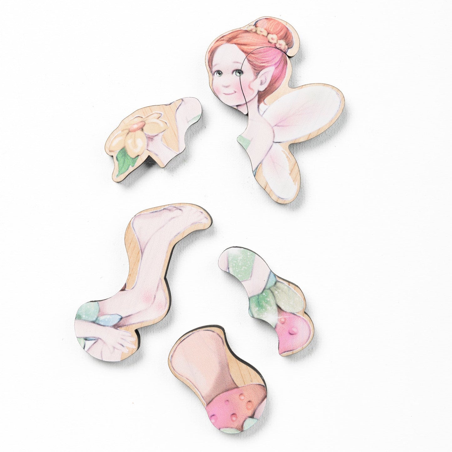 Fairytale Magnetic Wooden Puzzle Set with Cotton Bag | Made in the USA 🇺🇸