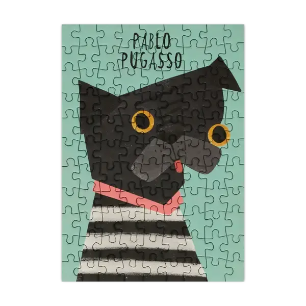Pablo Pugcasso 99 Piece Mini Jigsaw Puzzle Happily