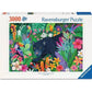 Panther in Flowery Jungle 3000 Piece Jigsaw Puzzle Ravensburger