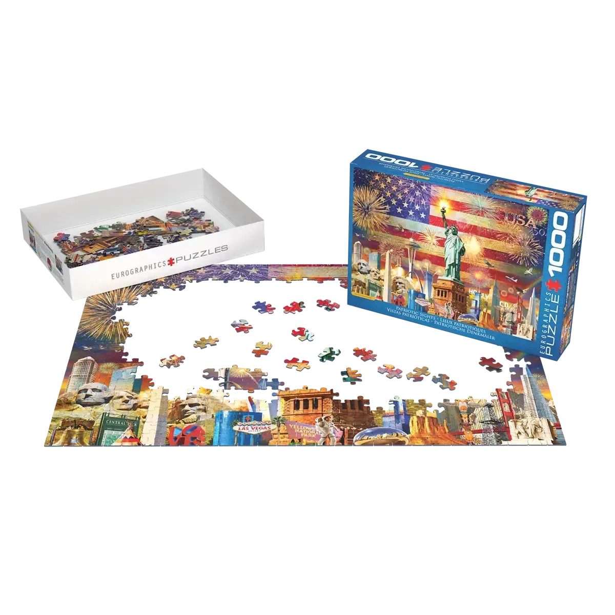 Patriotic Sights 1000 Piece Jigsaw Puzzle Eurographics