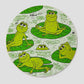 Peace Frogs 81 Piece Round Jigsaw Puzzle Le Puzz