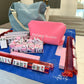 American Mahjong Set 166 Tiles - Mahjong Bundle - Blue & Tan Bag Blue Mat 2-color Pink Tiles