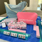 American Mahjong Set 166 Tiles - Mahjong Bundle - Blue & Tan Bag Blue Mat 2-color Pink Tiles