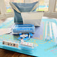 Teal Garden Mahjong Mat - Ships Rolled