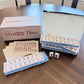 Blue Mahjong Tiles Bundle – American Mahjong 166 Tiles, Studio Tiles Clear Racks