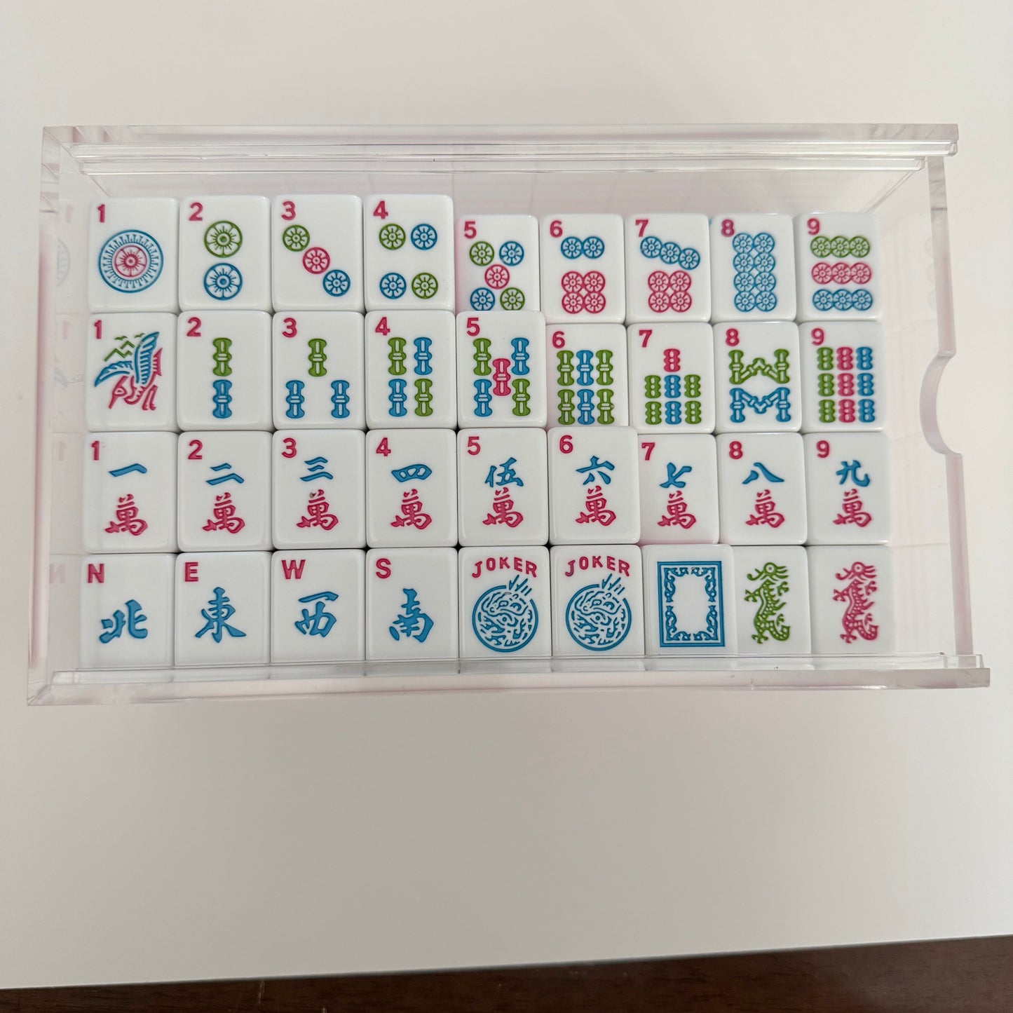 Mahjong Studios – Rose Dragon American Mahjong Tile Set (166 Tiles)
