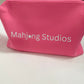 All In One - Mahjong Bundle - American Mahjong Set 166 2-Color Tiles - Blue & Pink Bag  Blue Mat