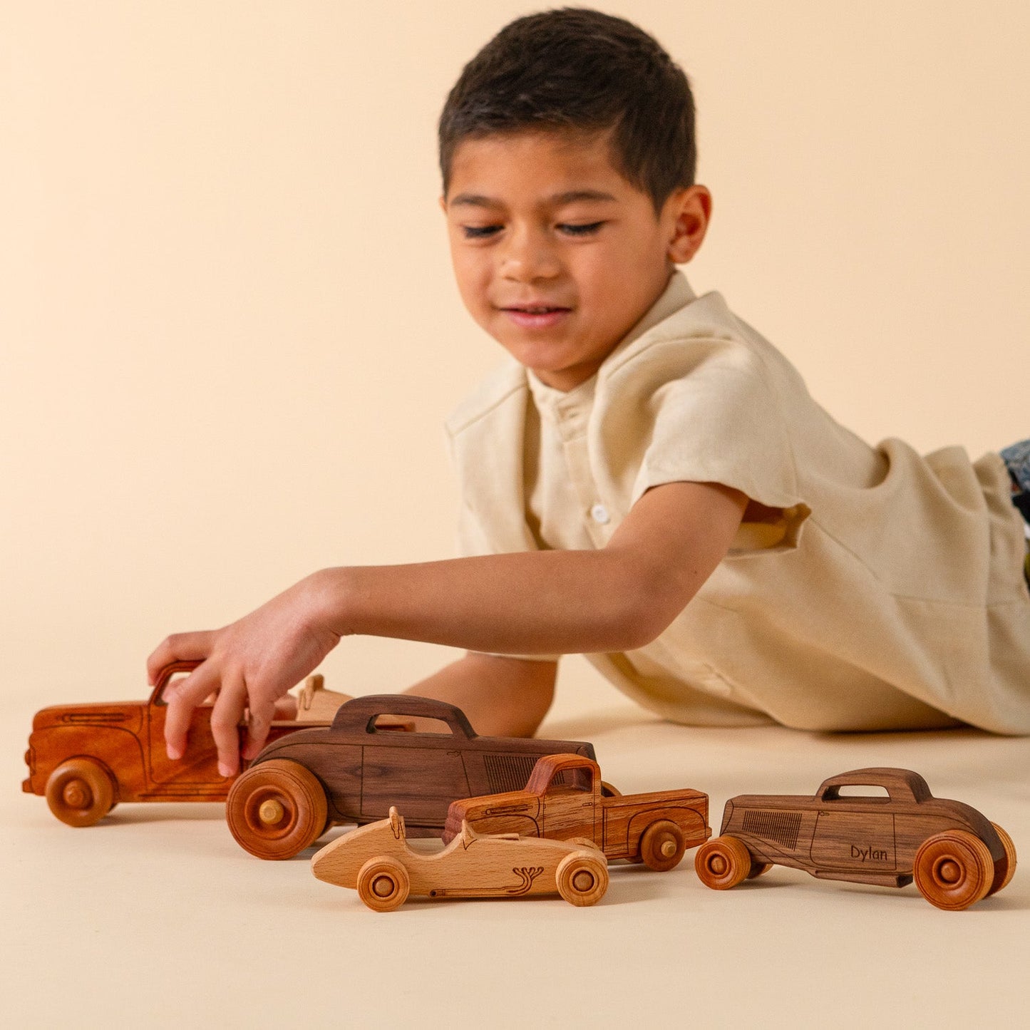 Classic Hot Rod Large | Solid Walnut Wood | Etched Details | Made in the USA
