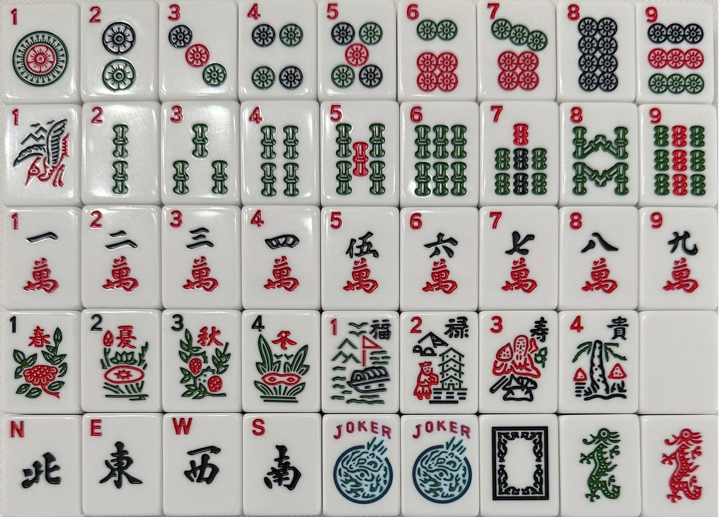 American Mahjong Set 166 Tiles - Mahjong Bundle - Blue & Tan Bag Midnight Mat