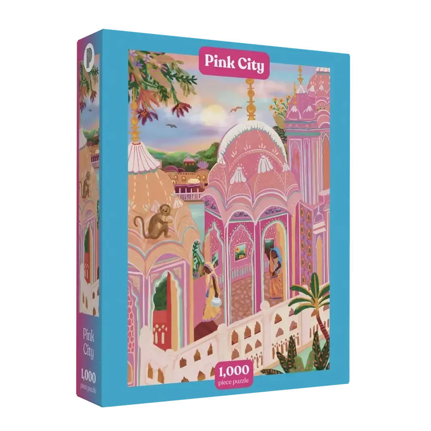 Pink City 1000 Piece Jigsaw Puzzle Puzzledly