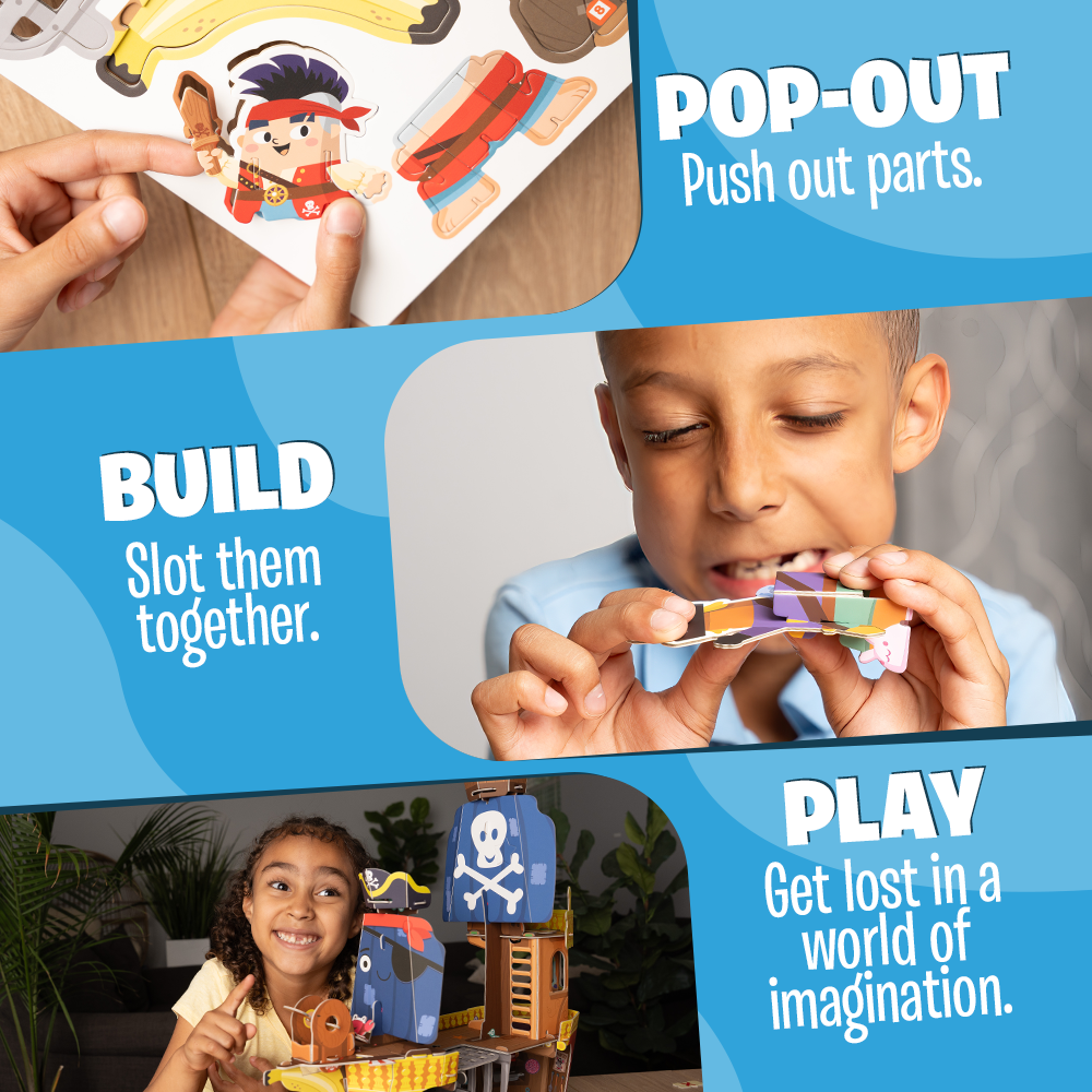 Banana-Rama Pirate Ship: Plucky Pirates Buildable Playset