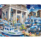 Police Catching the Bank Robbers 43 Piece Tray Jigsaw Puzzle Larsen