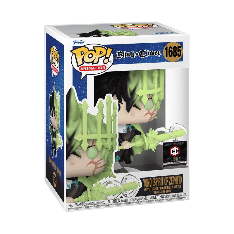Black Clover Yuno (Spirit of Zephyr) #1685 Chalice Collectibles Exclusive Funko