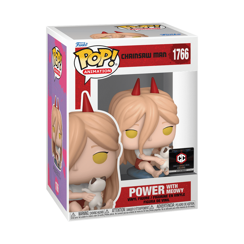Chainsaw Man Power with Meowy #1766 Chalice Collectibles Exclusive Funko Pop! Figure