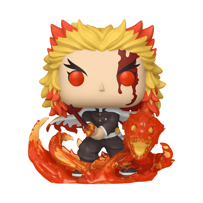 Demon Slayer Kyojuro Rengoku 9th Form Premium Funko Pop Vinyl Figure #1856