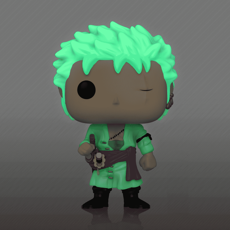 Roronoa Zoro #327 Kody Trading Exclusive Glow In The Dark Funko Pop! Animation One Piece