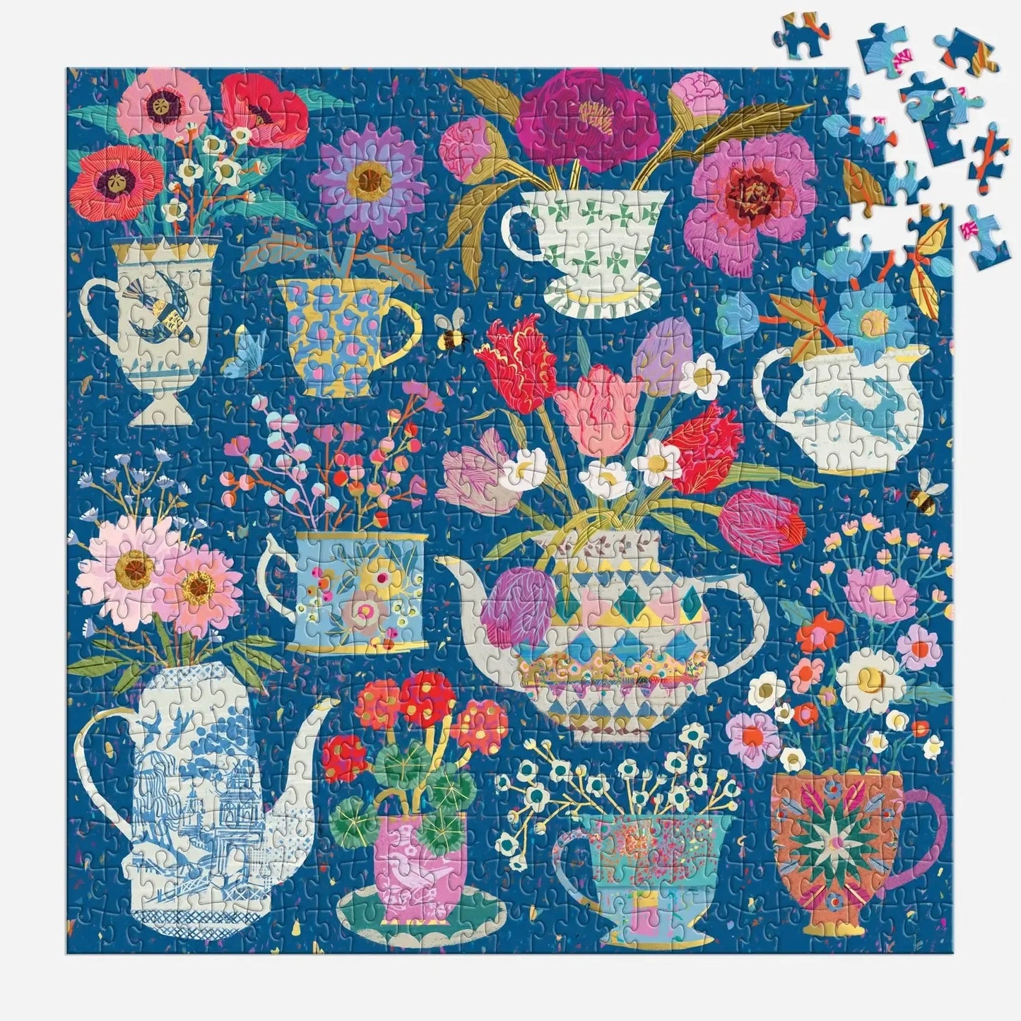 Potted Teacups 500 Piece Jigsaw Puzzle Galison