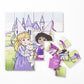 Magic Magnetic Wooden Puzzle with Cotton Bag - Princess Friends | Made in the Canada | Printed with Non-toxic Ink in the USA 🇺🇸