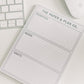 Priorities, Needs & Wants Pad