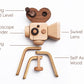 Super 16 Pro Wooden Toy Camera With Tripod