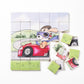 Magic Magnetic Wooden Puzzle with Cotton Bag - Puppy Racer | Made in the Canada | Printed with Non-toxic Ink in the USA 🇺🇸