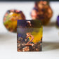 Purple And Gold Handmade Resin DND Dice Set
