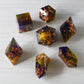 Purple And Gold Handmade Resin DND Dice Set