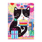 Purr-fect Cat Birthday Greeting Card 12 Piece Jigsaw Puzzle Mudpuppy