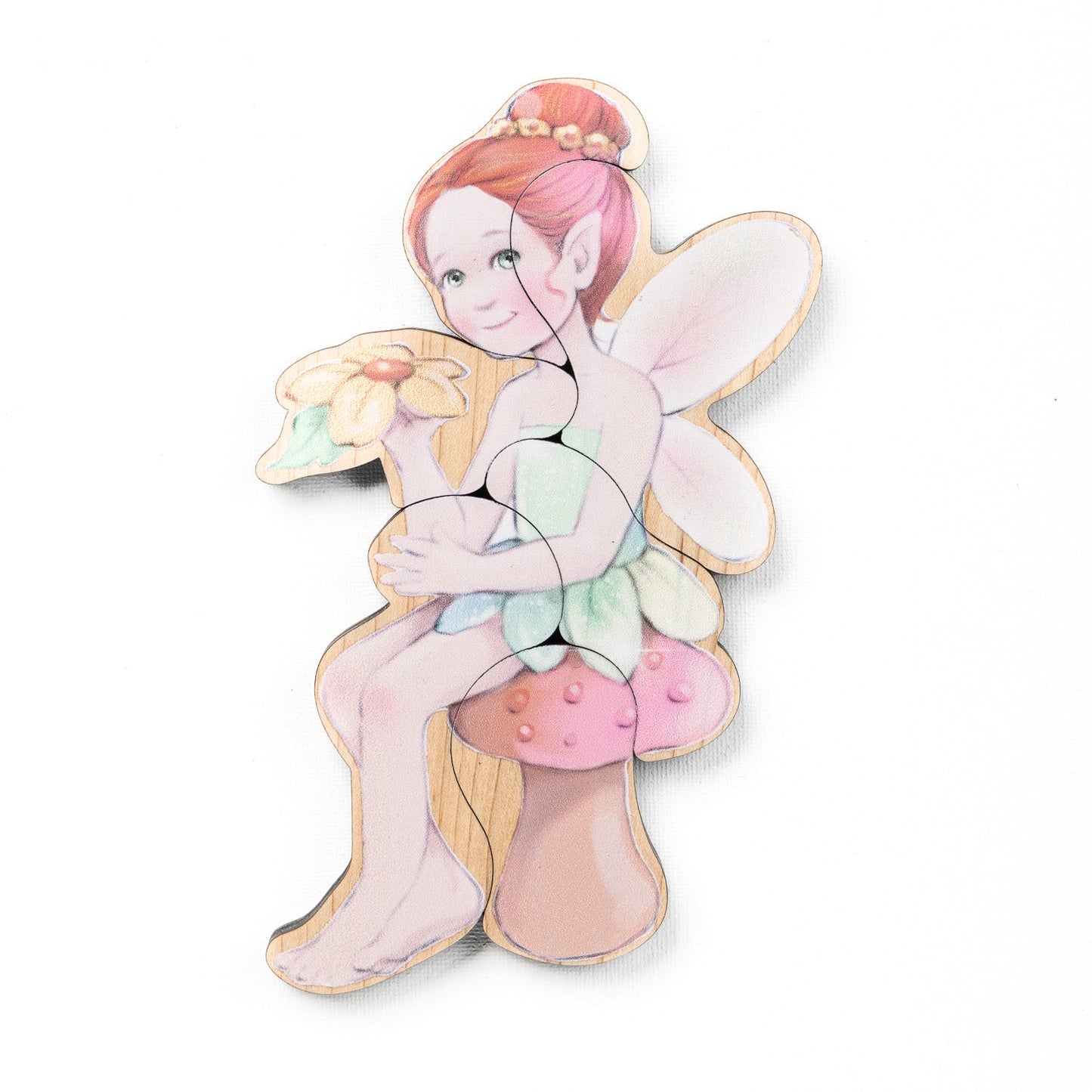 Fairytale Magnetic Wooden Puzzle Set with Cotton Bag | Made in the USA 🇺🇸