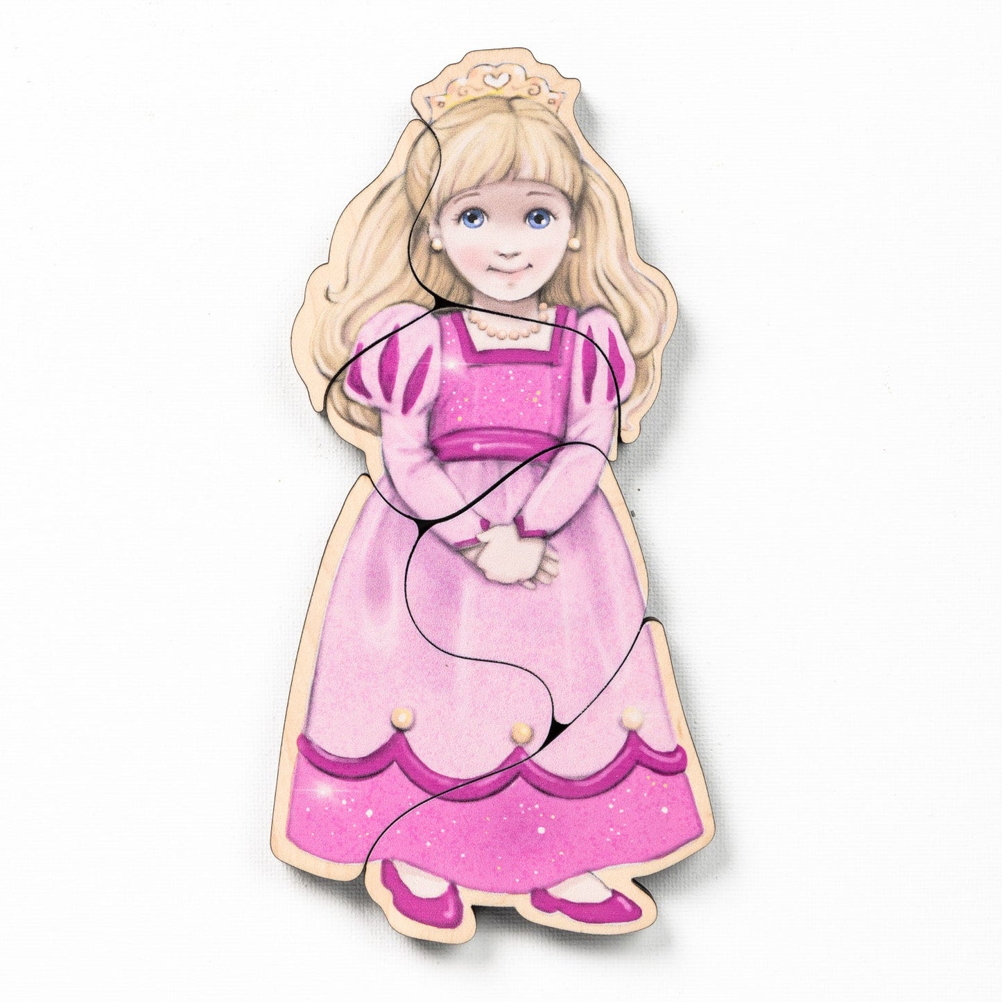 Fairytale Magnetic Wooden Puzzle Set with Cotton Bag | Made in the USA 🇺🇸