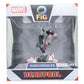 Marvel 3.5 Inch Q-Fig Mini Figure | X-Force Deadpool Unicorn Selfie
