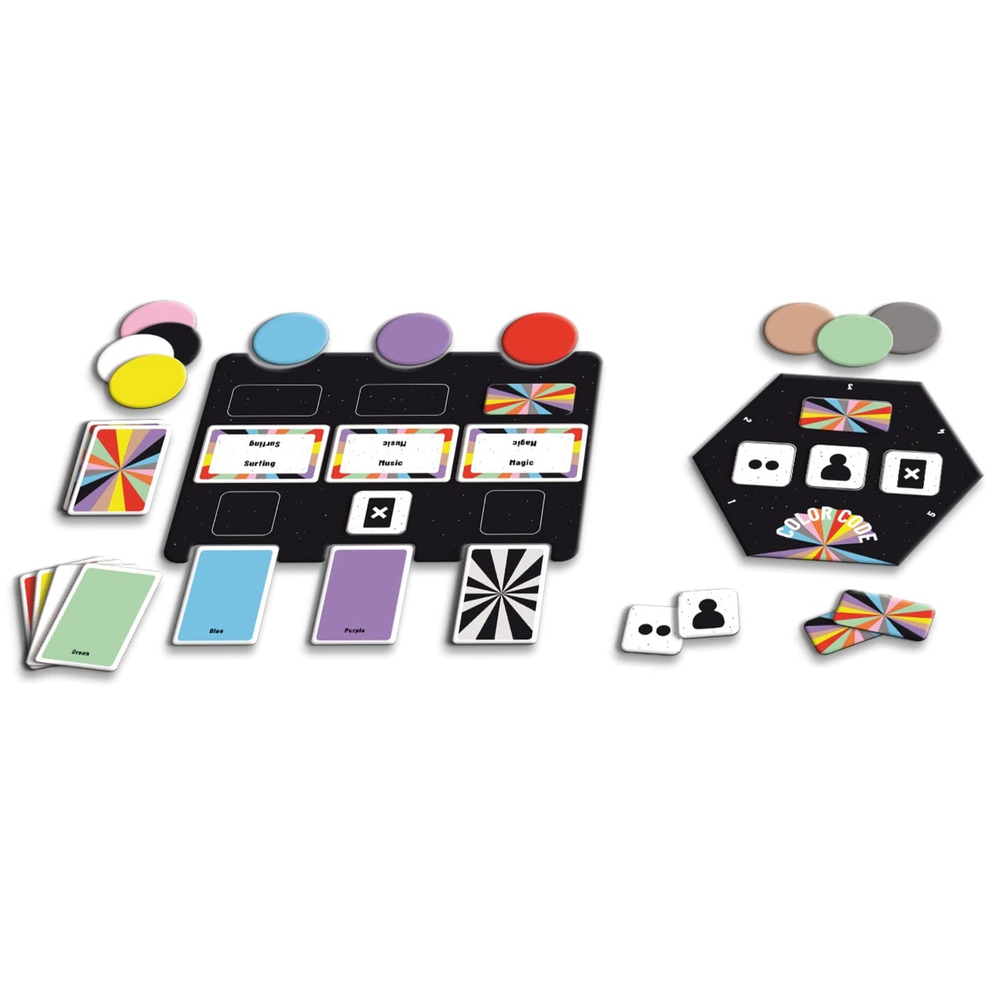 Color Code Chili Island Party Board Game