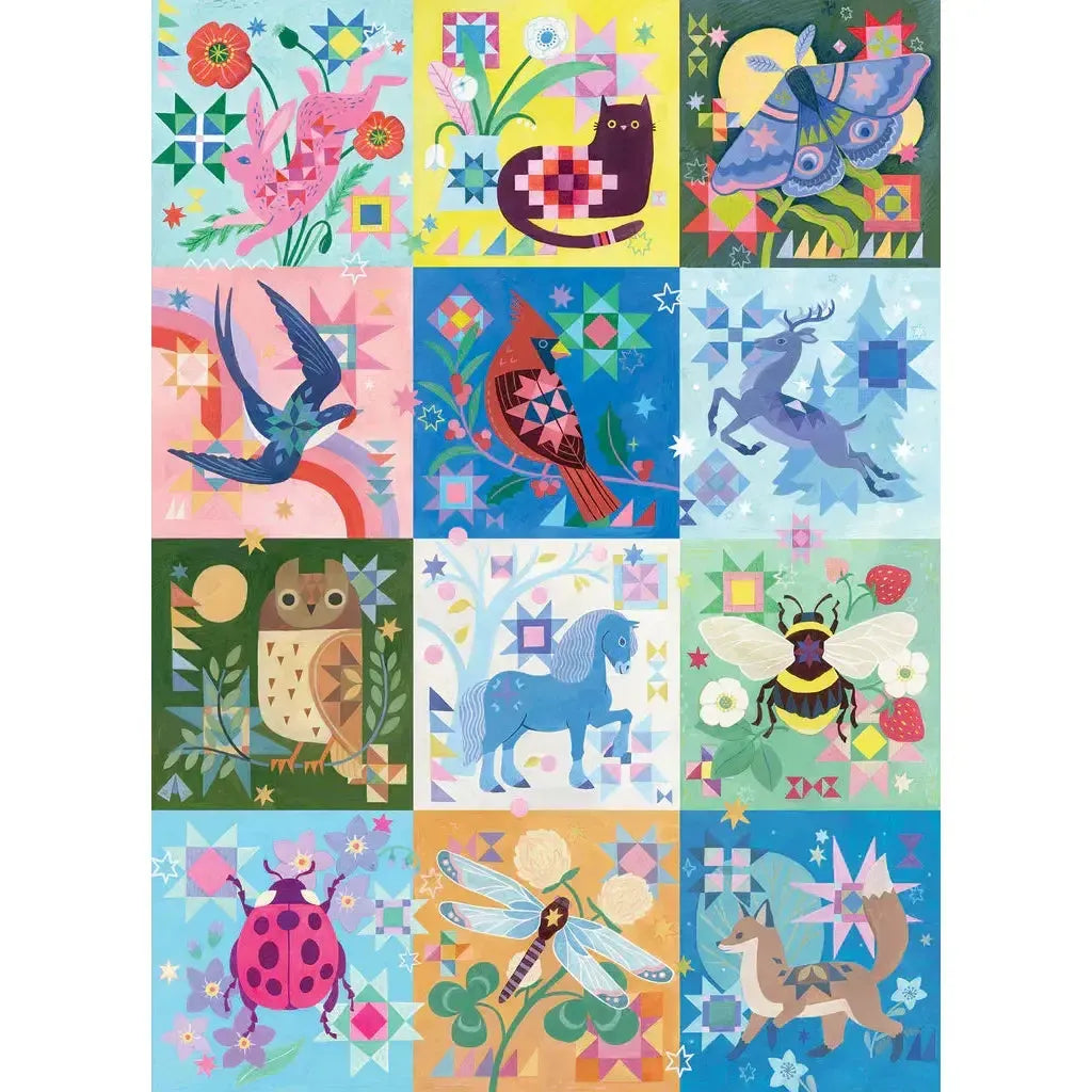 Quilted Critters "Mixed Up" 500 Piece Jigsaw Puzzle PuzzleTwist