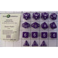 Pack Of 15 Rpg Polyhedral Dice, Opaque Purple: 3D4 4D6 2D8 D10 D% D12 3D20