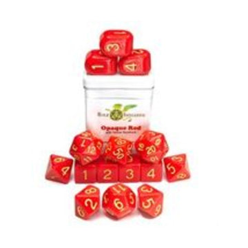 Role 4 Initiative Poly Set - Opaque Red W/Yellow And Arch'D4 (15)