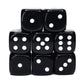 Role 4 Initiative D6 18Mm Opaque Black W/White (12)