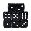 Role 4 Initiative D6 18Mm Opaque Black W/White (12)