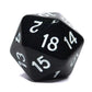 R4I Dice W/Arch'D4: Opaque - Black W/White (15)