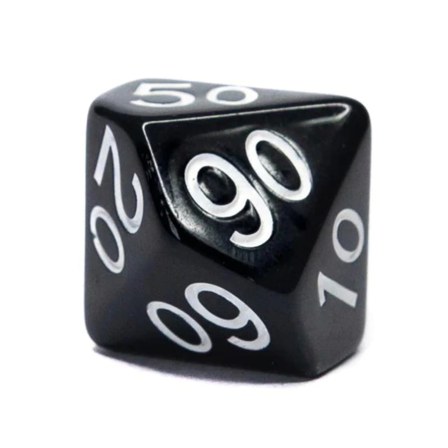 R4I Dice W/Arch'D4: Opaque - Black W/White (15)