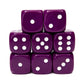 Role 4 Initiative D6 18Mm Opaque Dark Purple W/White (12)