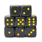 Role 4 Initiative D6 18Mm Opaque Dark Gray W/Yellow (12)