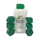 R4I Dice W/Arch'D4: Translucent - Dark Green W/Light Blue (7)