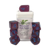 R4I Dice w/Arch'd4: Translucent - Dark Purple w/Light Blue (7)