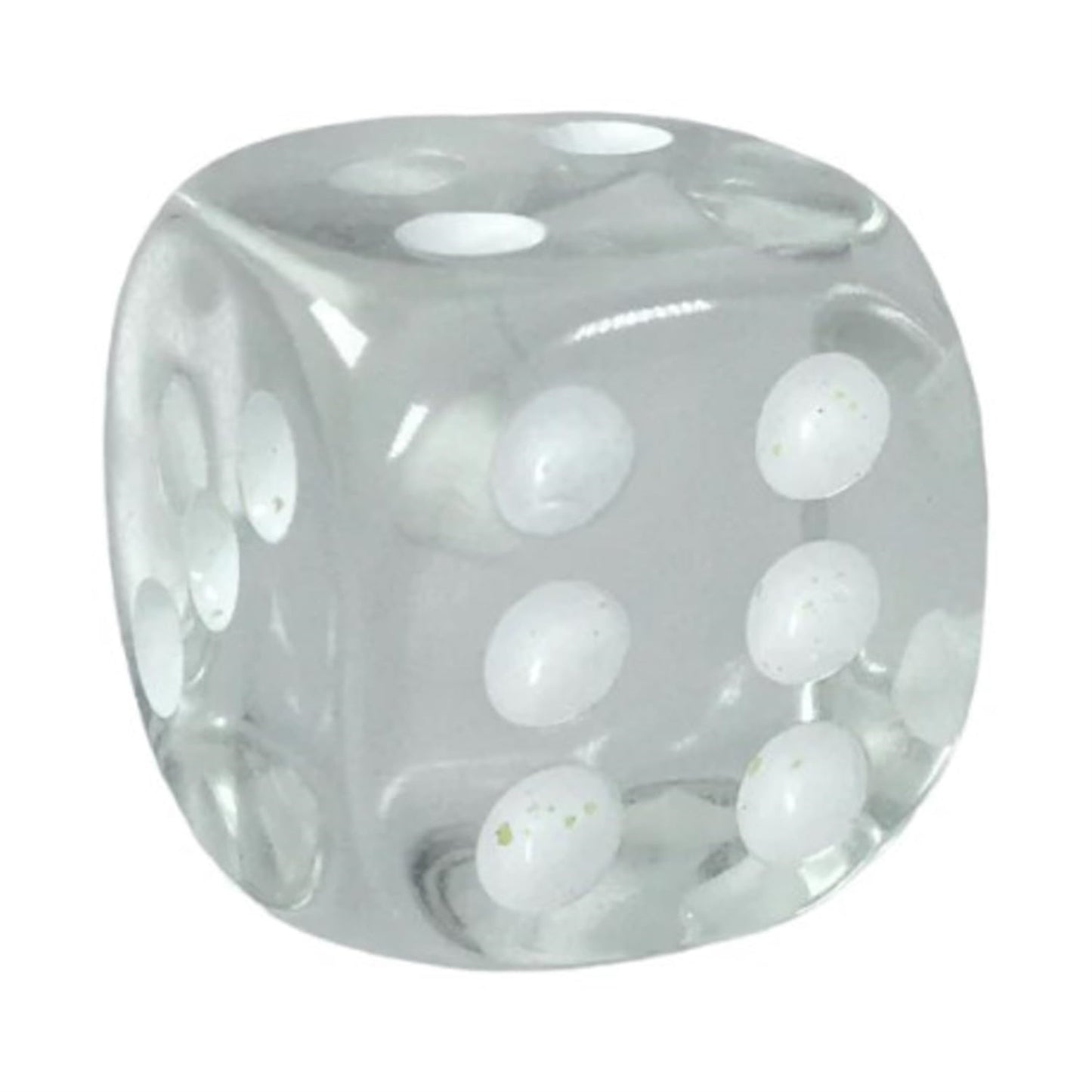 Role 4 Initiative D6 18Mm Translucent Clear W/White (12)