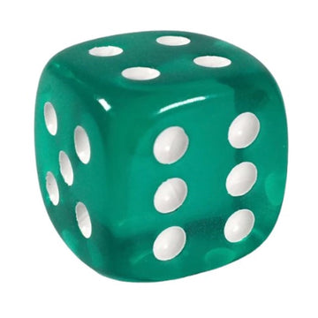 Role 4 Initiative D6 18Mm Translucent Teal W/White (12)