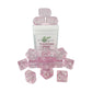 Role 4 Initiative Polyhedral Dice - Translucent Pink W/White And Arch'D4 (15)