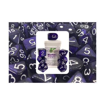 R4I Dice W/Arch'D4: Marble - Purple (7)
