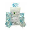 Role 4 Initiative Polyhedral Dice - Glacier, Arch'D D4'S W/White Numbers (7)