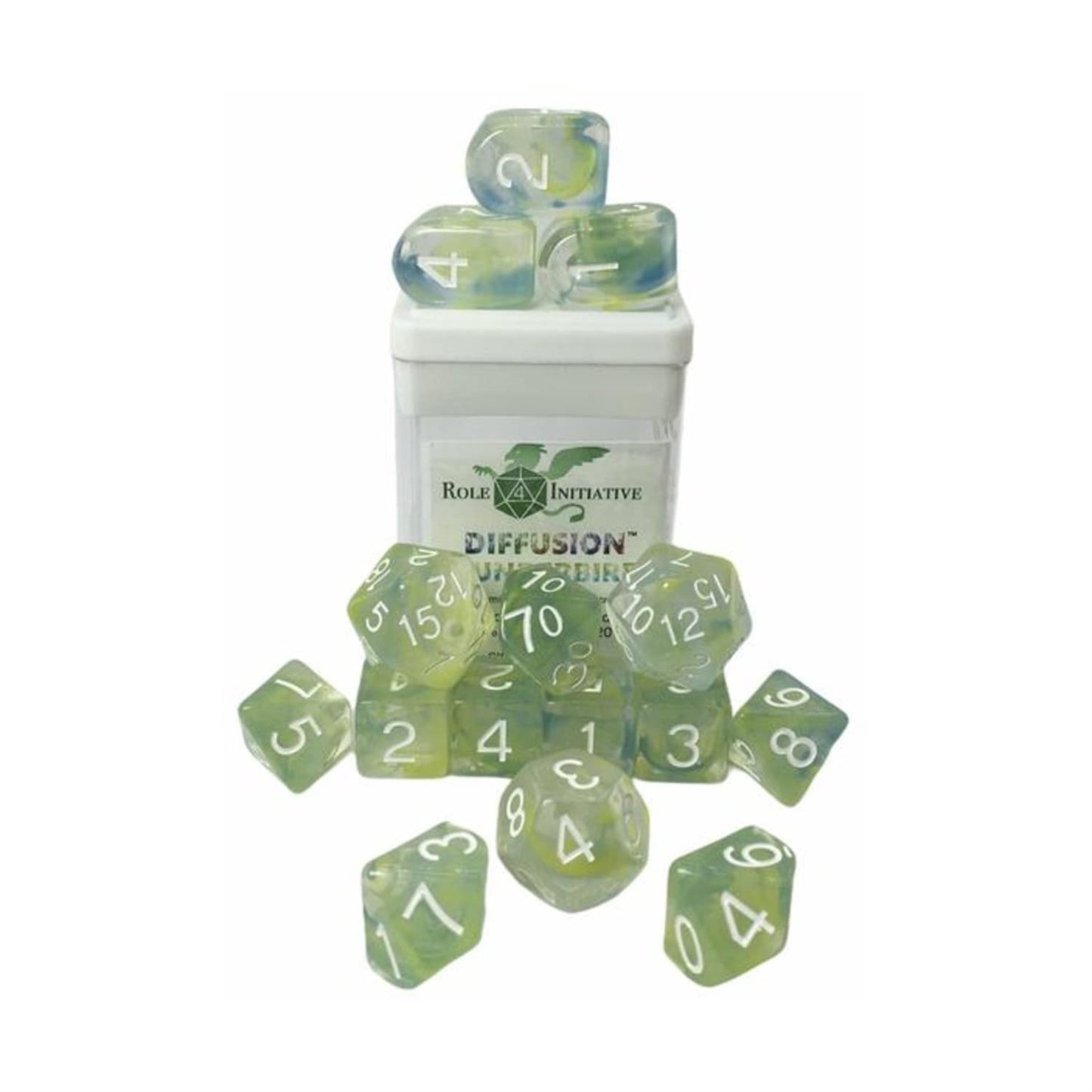R4I Dice W/Arch'D4: Diffusion - Thunderbird W/White (15)