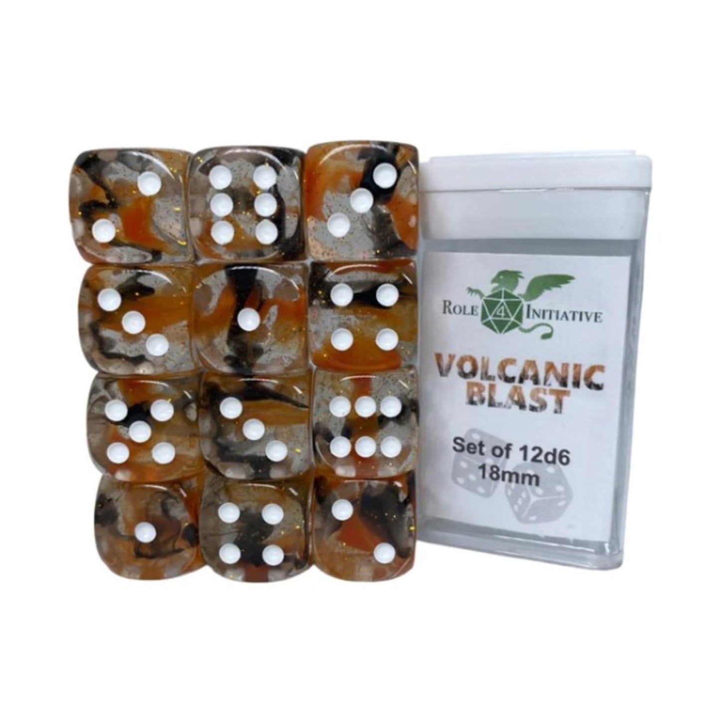 Role 4 Initiative D6 18Mm Volcanic Blast W/White (12)